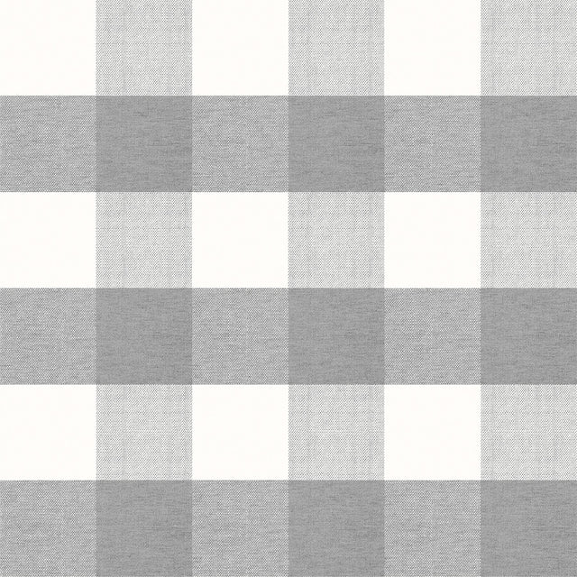 Buffalo Check Grey Peel & Stick Mural