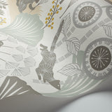 Mårdgömma Soft Multi by Boråstapeter Scandinavian Animal & Tree Wallpaper – Schumacher 1471