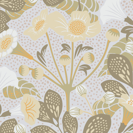 VILDTUTA wallpaper by Boråstapeter for Schumacher, featuring a playful multi-colored floral pattern with modern Scandinavian style.