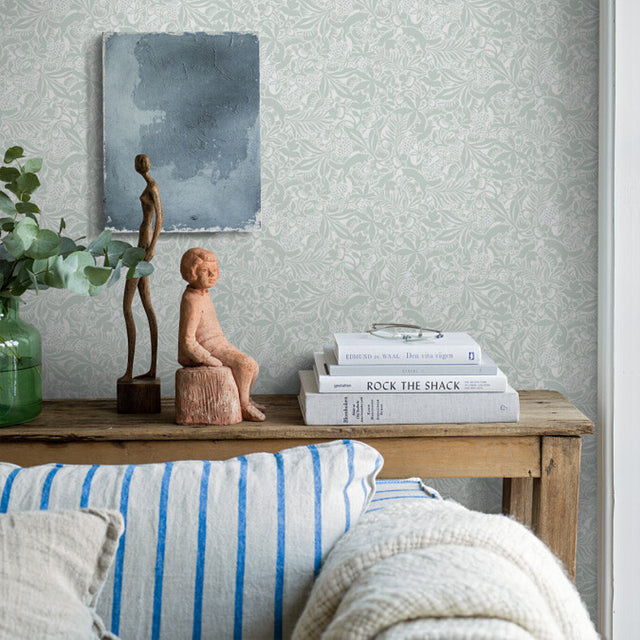 Fantasia Garden Mineral by Boråstapeter Scandinavian Woodland Fox Wallpaper – Schumacher 1478