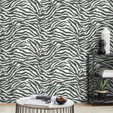 Shoshana Black by Fine Decor Modern Zebra Wallpaper – Brewster Home Fashions FD43801