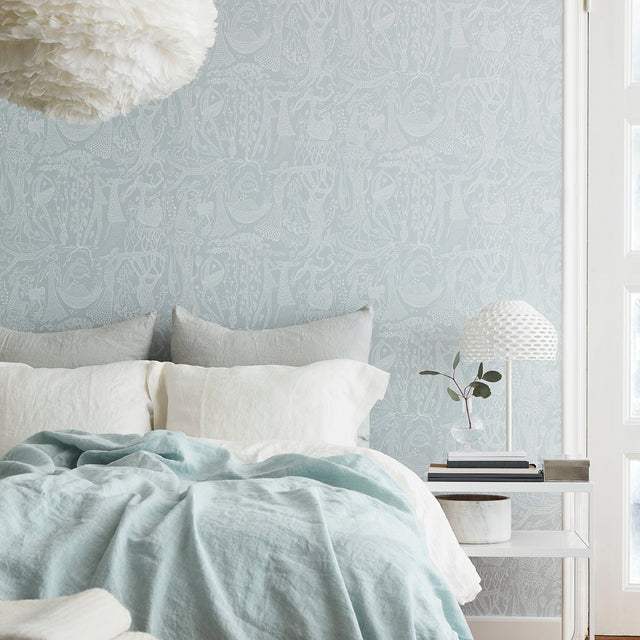 Poème D'Amour Mineral by Boråstapeter Whimsical Wallpaper – Schumacher 1761