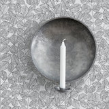Romans Black by Boråstapeter Leaf Sketch Wallpaper – Schumacher 1766