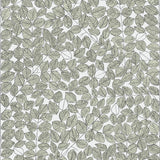 Romans Leaf wallpaper by Boråstapeter for Schumacher, designed by Viola Gråsten, featuring a leafy sketch pattern in green tones.