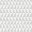 Trapez geometric grey wallpaper by Boråstapeter for Schumacher, styled in a modern interior