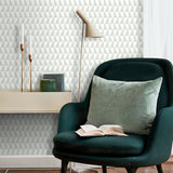 Trapez Sage Geometric Wallpaper by Boråstapeter – Schumacher 1779