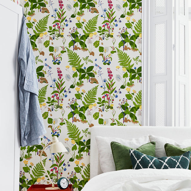 TROLLSLÄNDA Multicolor by Boråstapeter Botanical Wallpaper – Schumacher 1788