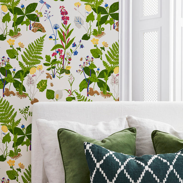 TROLLSLÄNDA Multicolor by Boråstapeter Botanical Wallpaper – Schumacher 1788