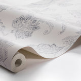 Indigo Bloom Blue by Boråstapeter Floral Paisley Wallpaper – Schumacher 1929