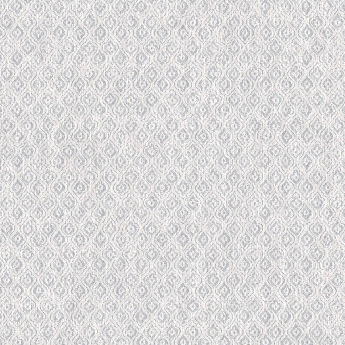 Jaipur Linen blue wallpaper by Boråstapeter for Schumacher, inspired by 16th-century Swedish ceramics, non-woven material, roll and sample shown.