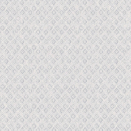 Jaipur Linen blue wallpaper by Boråstapeter for Schumacher, inspired by 16th-century Swedish ceramics, non-woven material, roll and sample shown.