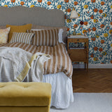 Granatapple Persimmon by Boråstapeter Scandinavian Botanical Wallpaper – Schumacher 1960