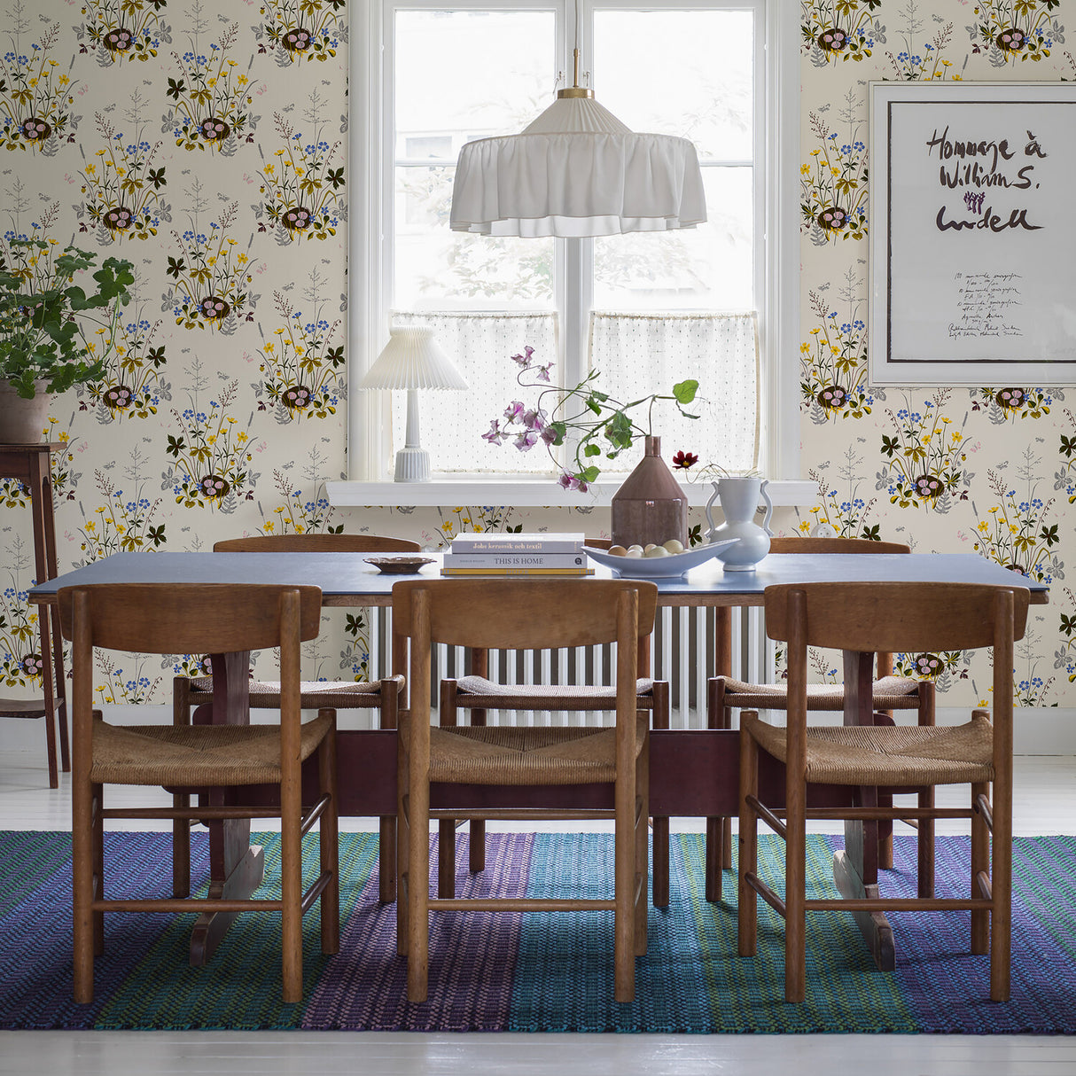 Fågelbo Multi by Boråstapeter Poetic Spring Garden Wallpaper – Schumacher 1961