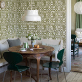 Fruktlåda Olive by Boråstapeter Swedish Fruit Print Wallpaper – Schumacher 1971