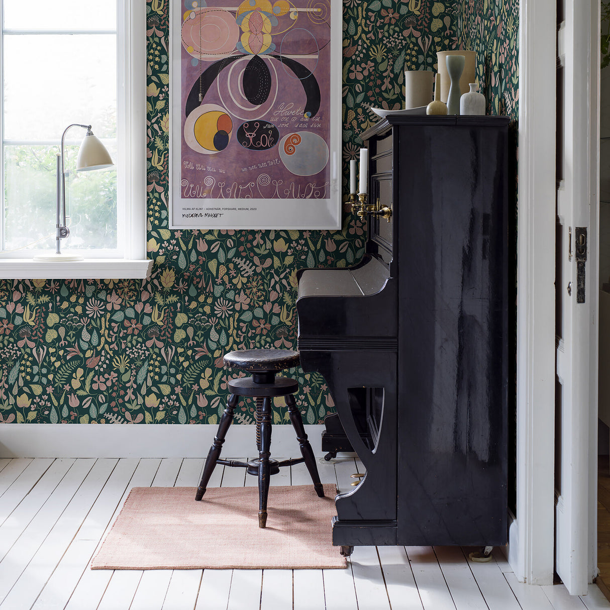 Herbarium Spruce by Boråstapeter Whimsical Scandinavian Floral Wallpaper – Schumacher 1976
