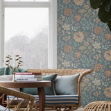 Alicia Slate Floral Wallpaper by Boråstapeter – Schumacher 2005