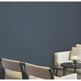 Naila Indigo by Warner Geo Weave Textured Wallpaper – Brewster Home Fashions 4181-4752