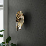 Garbo Slate and Gold Geometric Trellis Wallpaper by Boråstapeter – Schumacher 2013