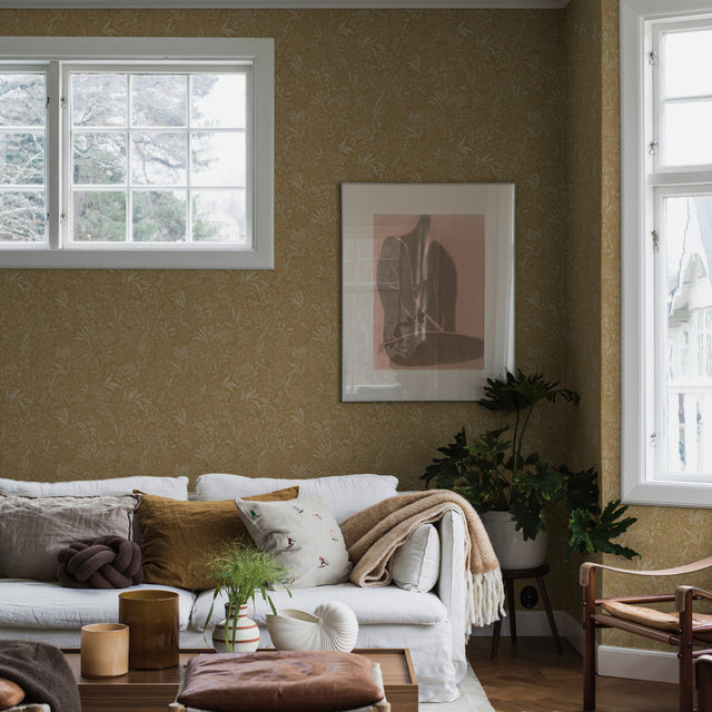 Nocturne Parchment by Boråstapeter Botanical Wallpaper – Schumacher 2022