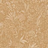 Nocturne wallpaper in Parchment by Boråstapeter for Schumacher, featuring a detailed botanical and berry pattern in a warm neutral colorway.