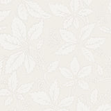 Vildvin Bone botanical wallpaper by Boråstapeter for Schumacher, featuring Virginia vine leaves and berries in a soft neutral palette.