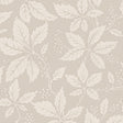 Vildvin in Stone by Boråstapeter, botanical wallpaper with Virginia vine leaves and berries in a neutral stone color.