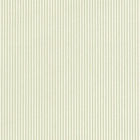 Newport Stripe Willow wallpaper by Schumacher - classic narrow pinstripe in green and white