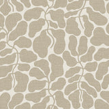 My Secret Garden wallpaper in natural by Boråstapeter for Schumacher, featuring a dense foliage pattern in neutral tones.