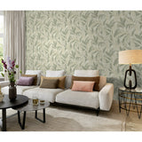 Rennie Moss by Rasch Leaves Wallpaper- Brewster Home Fashions RH547498
