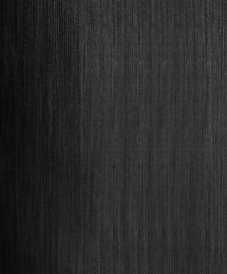 Natural Stria ebony black glitter striated textured wallpaper