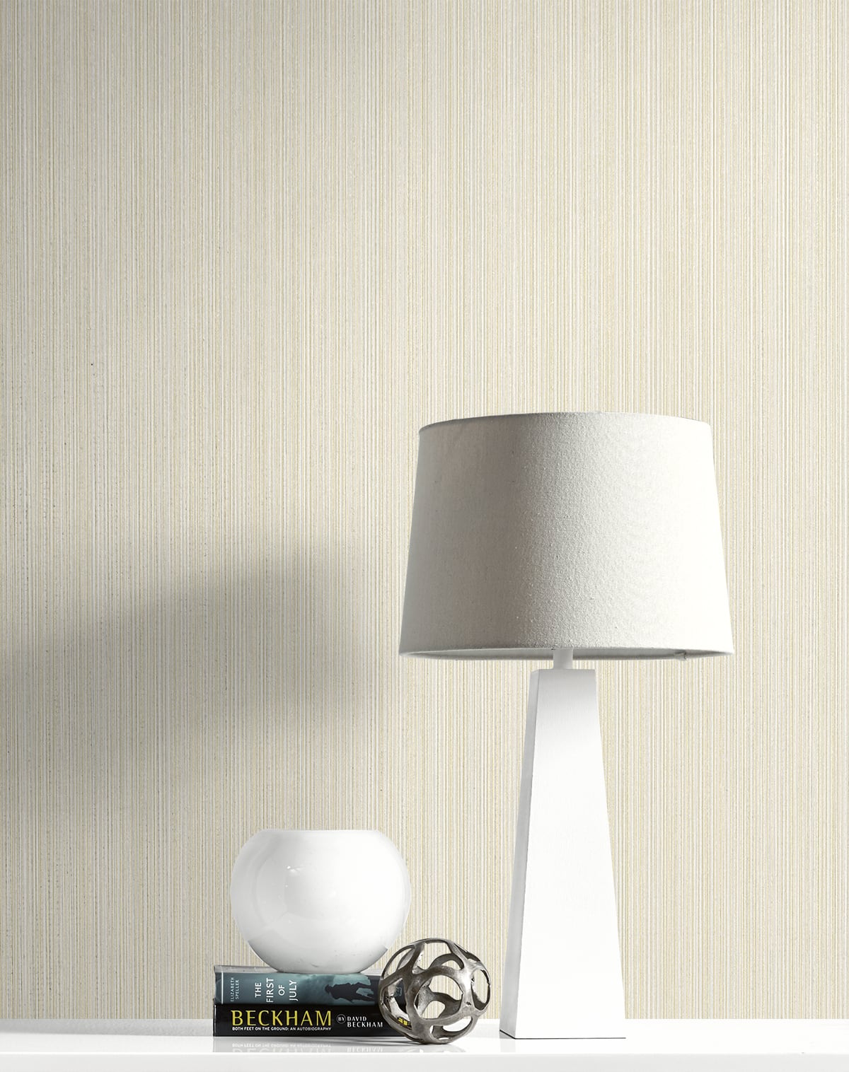 Natural Stria Cream & Glitter by Essential Textures Textured Stria Wallpaper – Etten Studios 2231713