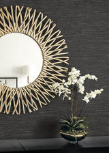 Bark Texture Metallic Charcoal & Ebony by Essential Textures Faux Bark Wallpaper – Etten Studios 2231810