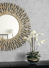 Bark Texture Metallic Silver & Cove Gray by Essential Textures Faux Texture Wallpaper – Etten Studios 2231828