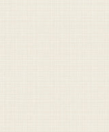 Metallic ivory crosshatch linen texture wallpaper