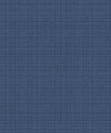 Metallic storm blue crosshatch linen texture wallpaper