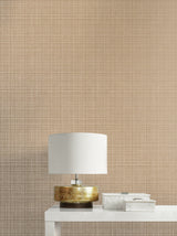 Crosshatch Linen Metallic Taupe by Essential Textures Wallpaper – Etten Studios 2231928