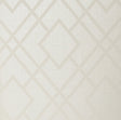 Metallic ivory diamond lattice geometric wallpaper with subtle woven texture background