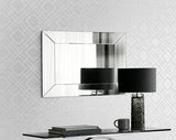 Diamond Lattice Gray Mist & Metallic Silver by Essential Textures Geometric Wallpaper – Etten Studios 2232217 -Sample