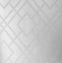 Diamond Lattice wallpaper in gray mist with a metallic silver geometric lattice pattern and subtle woven texture