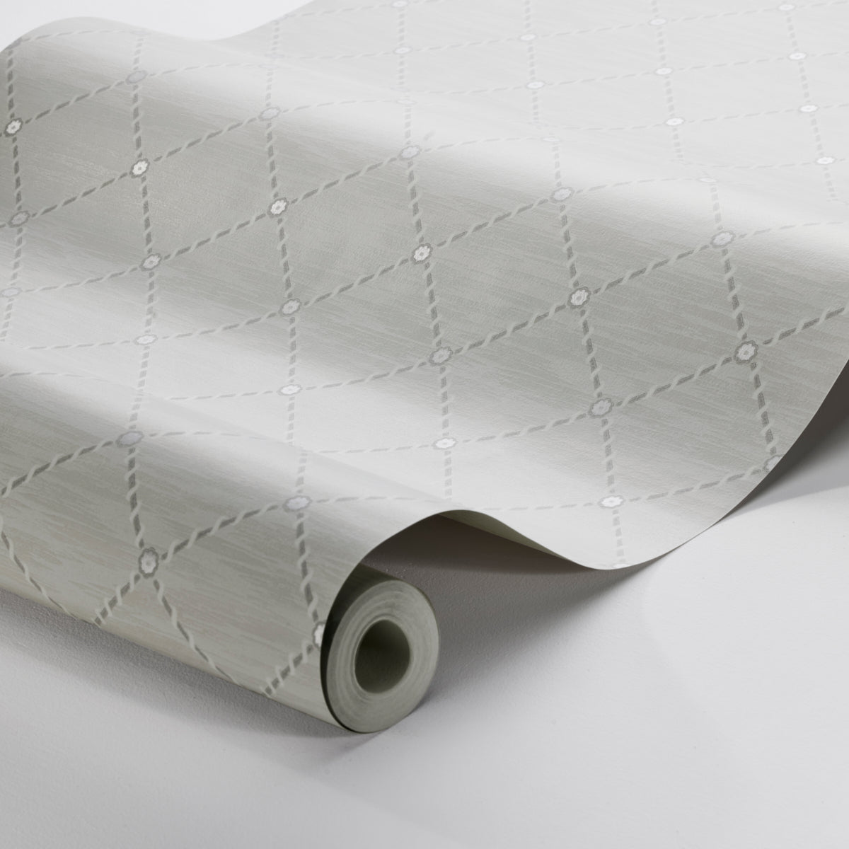 Golden Trellis Grey and Silver by Boråstapeter Trellis Wallpaper – Schumacher 2266