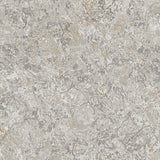 Travertine natural textured wallcovering by Boråstapeter for Schumacher, inspired by Italian metamorphic rock, shown in a modern interior setting.