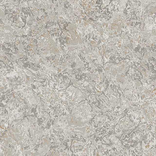 Travertine natural textured wallcovering by Boråstapeter for Schumacher, inspired by Italian metamorphic rock, shown in a modern interior setting.