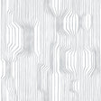 Frekvenssi gray and eggshell geometric line wallpaper pattern