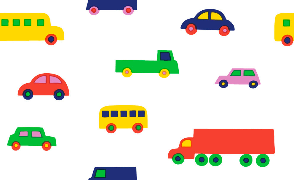 Boboo Dandelion and Green by Marimekko Transportation Wallpaper – Marimekko 23370X -Sample