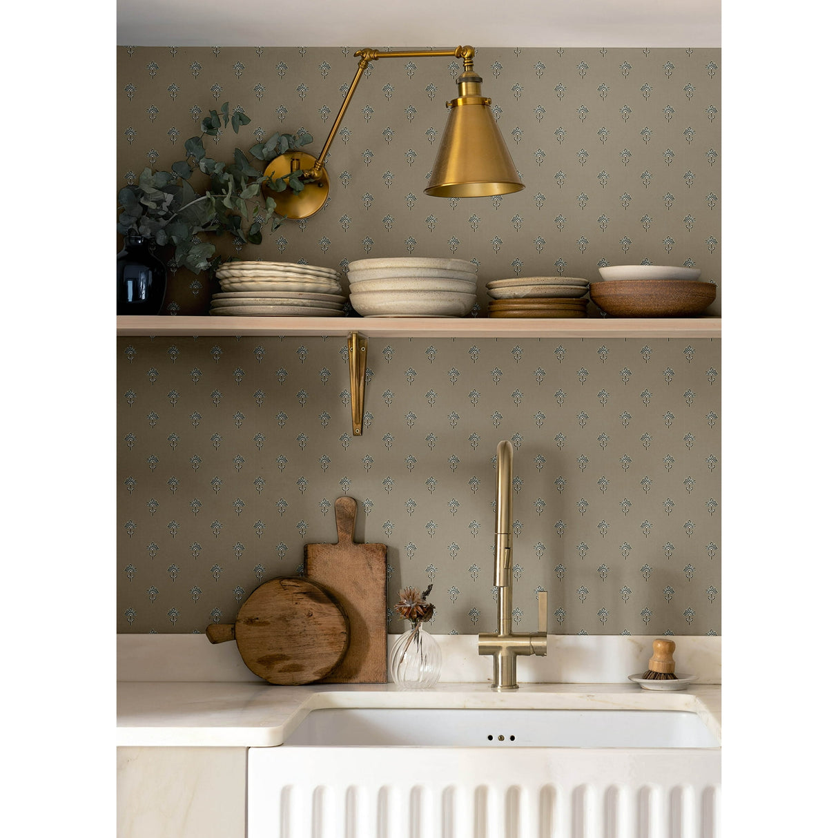 Surdiva Stone by Chesapeake Floral Fan Wallpaper – Brewster Home Fashions 4148-27460
