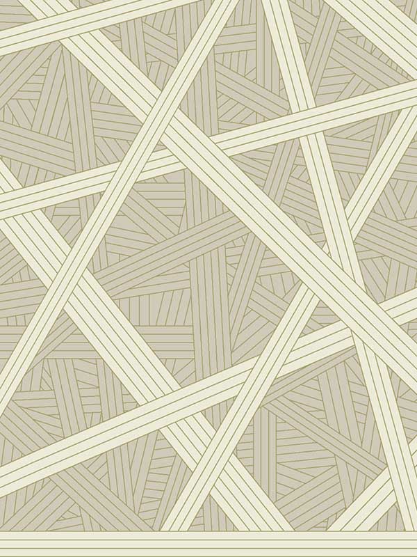 Missoni Nastri Warm Neutral geometric wallpaper, pattern MI10561