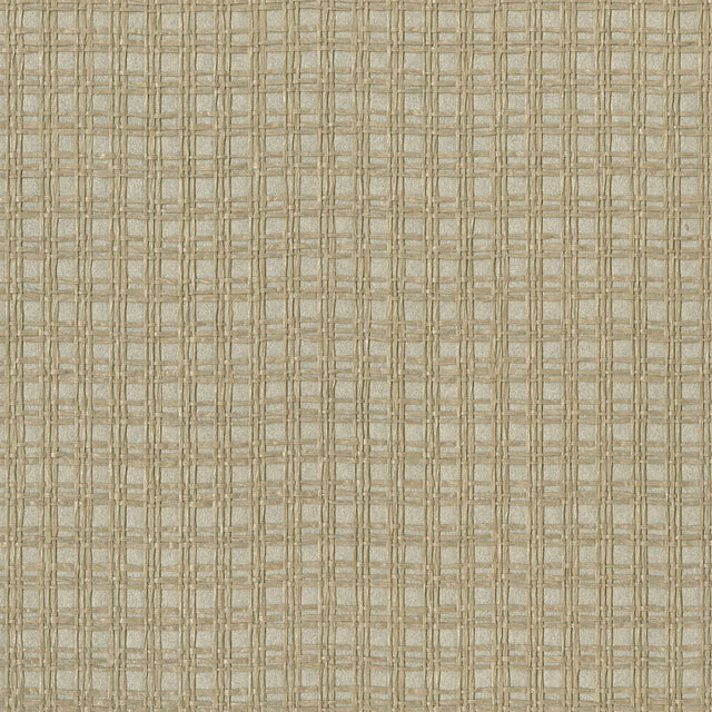Kori Khaki Grasscloth Wallpaper with Modern Textured Paper Weave - Kenneth James 2693-30220