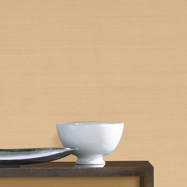 Danan Honey Grasscloth Wallpaper with Modern Textured Grasscloth - Kenneth James 2693-30229