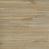 Heiki Light Grey Grasscloth Wallpaper with Modern Textured Mica - Kenneth James 2693-30273