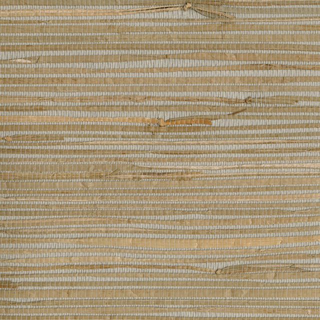 Heiki Light Grey Grasscloth Wallpaper with Modern Textured Mica - Kenneth James 2693-30273
